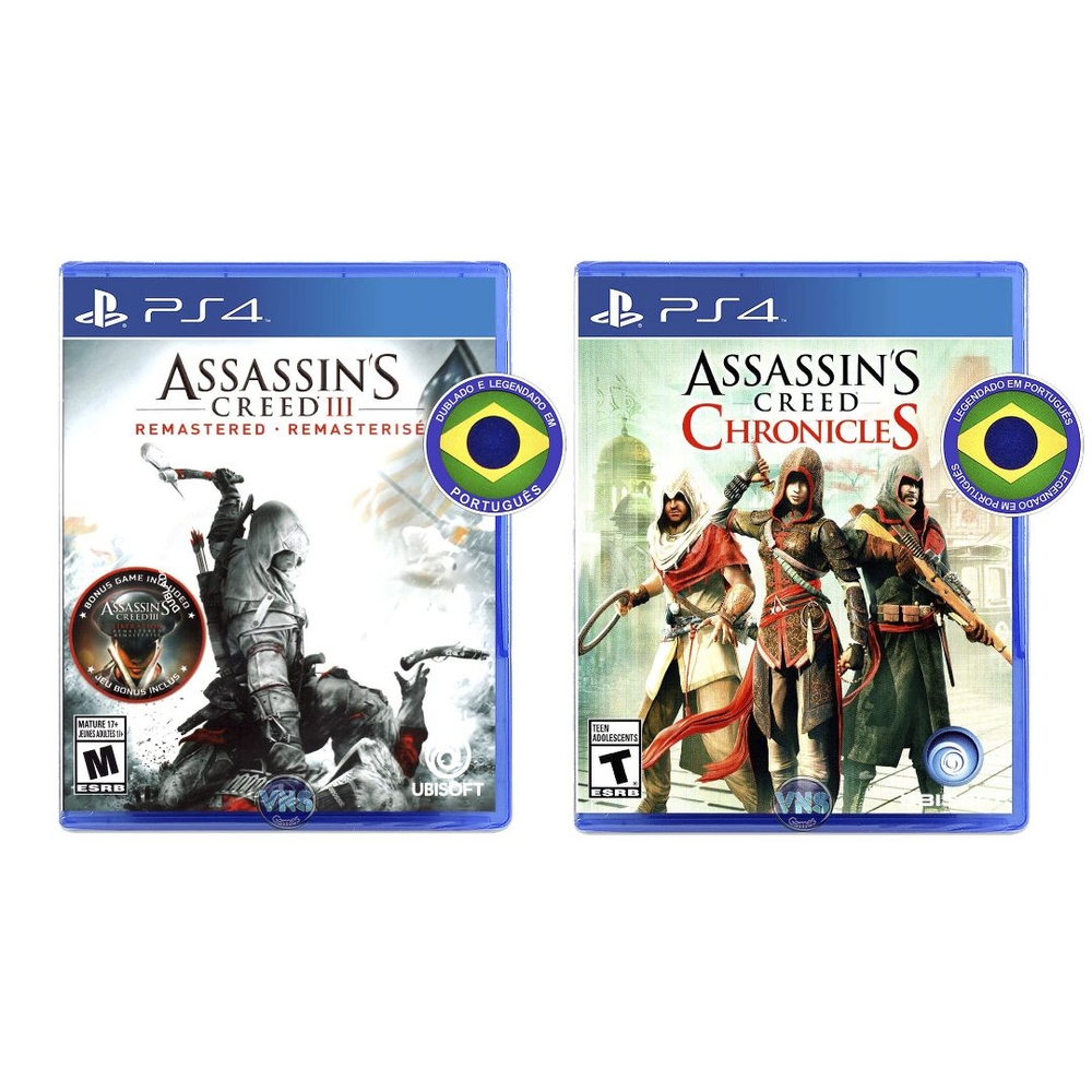 Assassins Creed 3 Dublado PT BR Playstation 3