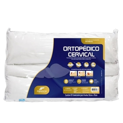 Travesseiro Ortopédico Cervical Fibrasca Menor preço em Travesseiro Ortopédico Cervical Fibrasca