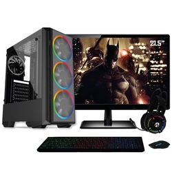 PC Gamer Completo AMD Ryzen 3 (Placa de vídeo Radeon VEGA 8) Monitor 21.5" Full HD 8GB DDR4 HD 1TB 500W Skill Cool Menor preço em PC Gamer Completo AMD Ryzen 3 (Placa de vídeo Radeon VEGA 8) Monitor 21.5" Full HD 8GB DDR4 HD 1TB 500W Skill Cool