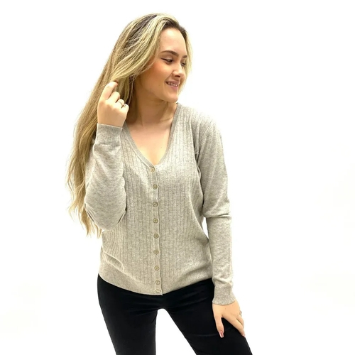 cardigan lã feminino