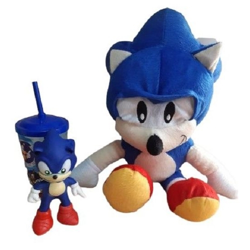 Boneco Sonic De Pelucia Grande Lindo Tamanho 50 Cm Exclusivo no Shoptime