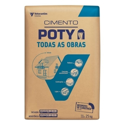 Cimento Poty CPII-Z Todas as Obras 50 Kg Menor preço em Cimento Poty CPII-Z Todas as Obras 50 Kg