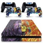 Skin Adesivo Protetor para PS4 Slim Naruto Sasuke b1