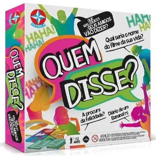 Jogo Divertido Quem Disse? Estrela Perguntas E Respostas em