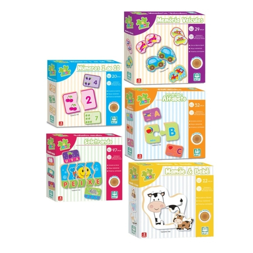 Kit Jogos Educativos Infantil Alfabeto E Números Completo