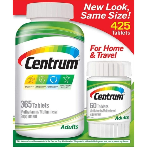 Centrum Adulto (425 Tablets) Multivitamínico Em Promoção | Ofertas Na ...