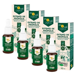 Kit 4 Extrato de Própolis Verde Orgânico 30ml Apis Flora Menor preço em Kit 4 Extrato de Própolis Verde Orgânico 30ml Apis Flora
