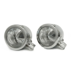 Par Mini Farol de Aço Olho de Boi Universal Menor preço em Par Mini Farol de Aço Olho de Boi Universal