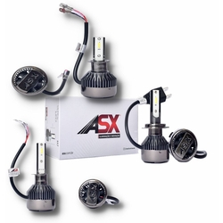 Kit Ultra Led H7 H1 H3 70w 8000 Lumens 6000K Asx Chip Csp 3 Pares Lampada de Led Asx com Cooler Menor preço em Kit Ultra Led H7 H1 H3 70w 8000 Lumens 6000K Asx Chip Csp 3 Pares Lampada de Led Asx com Cooler