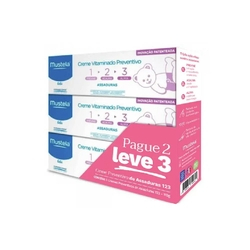 Creme Vitaminado Preventivo De Assaduras Mustela 123 110g Kit Leve 3 Pague 2 Menor preço em Creme Vitaminado Preventivo De Assaduras Mustela 123 110g Kit Leve 3 Pague 2