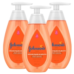 Kit com 3 Sabonetes Líquidos Johnson's Baby Cabeça aos Pés Menor preço em Kit com 3 Sabonetes Líquidos Johnson's Baby Cabeça aos Pés