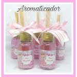 30 kit Aromatizador Lembrancinhas de Maternidade Chá de Bebê Ursa Princesa Rosa