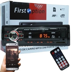 Som Automotivo MP3 Player 6680BSC First Option Bluetooth,USB,SD Menor preço em Som Automotivo MP3 Player 6680BSC First Option Bluetooth,USB,SD