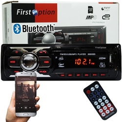 Auto Rádio Som Mp3 Player Automotivo Carro Bluetooth First Option 6660BSC Fm Sd USB Controle Menor preço em Auto Rádio Som Mp3 Player Automotivo Carro Bluetooth First Option 6660BSC Fm Sd USB Controle
