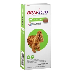 Antipulgas Bravecto Msd Cães 10 A 20kg Mastigável Dose Única é boa?