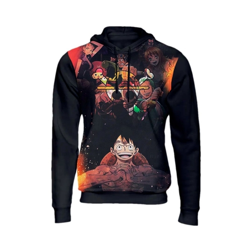 Moletom Blusa One Piece Luffy Full Novidade Estampa Nova 134 Preto Em Promocao Ofertas Na Americanas