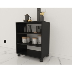 Mesa Aparador ou Cabeceira/ Cantinho Do Café / C/rodinhas 50X67X30 PR Menor preço em Mesa Aparador ou Cabeceira/ Cantinho Do Café / C/rodinhas 50X67X30 PR