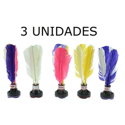 3 Peteca Colorida Penas Brinquedo Infantil Brinde Kit Jogo é boa?
