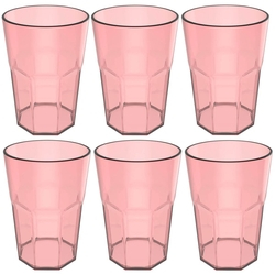 Conjunto 6 Copos Jogo De Copos Para Suco Água 400ml Rosa Quartzo Menor preço em Conjunto 6 Copos Jogo De Copos Para Suco Água 400ml Rosa Quartzo