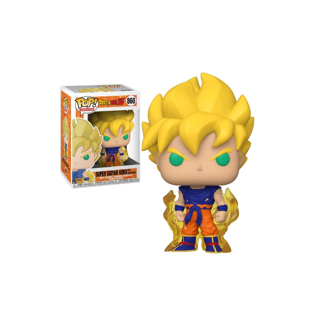 Boneco Colecionável - Goku Super Sayajin batalha contra Freeza