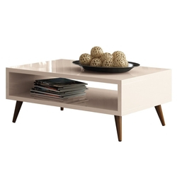 Mesa De Centro Com Pés Palito Lucy Off White - Hb Móveis é boa?