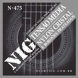 Encordoamento Cordas NIG N475 Tensão Média para Violão Nylon Menor preço em Encordoamento Cordas NIG N475 Tensão Média para Violão Nylon