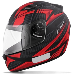 Capacete Fechado Ebf New Spark Flash Preto Fosco e Vermelho Moto é boa?