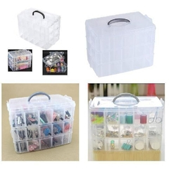 Maleta Organizador Caixa Organizadora 30 Divisorias Box Pesca Costura Estojo Ferramentas Medicamentos Modular Menor preço em Maleta Organizador Caixa Organizadora 30 Divisorias Box Pesca Costura Estojo Ferramentas Medicamentos Modular