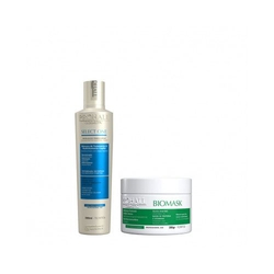 Prohall Escova Select Progressiva 300ml+máscara Biomask 300g Menor preço em Prohall Escova Select Progressiva 300ml+máscara Biomask 300g