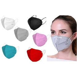 10x Máscara KN95 Colorida Clip Nasal bfe 95% Respirador Menor preço em 10x Máscara KN95 Colorida Clip Nasal bfe 95% Respirador