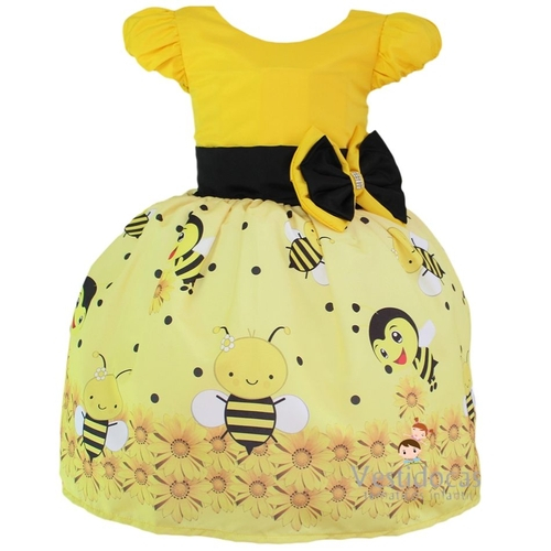 vestido da abelhinha infantil