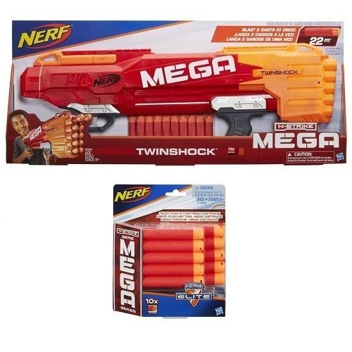 Lança Dardo Nerf Mega Twinshock - Hasbro em Promoção na Americanas