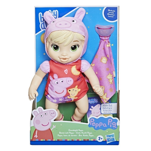 Boneca Baby Alive Boa Noite Peppa Pig Roupa De Dormir Morena