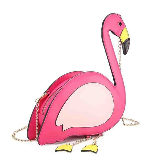flamingo crossbody bolsa