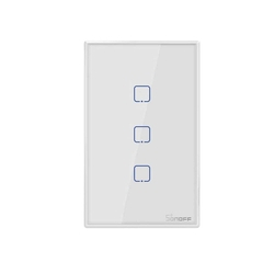 Interruptor Smart SONOFF 03 Botões Touch WiFi T0US3C Menor preço em Interruptor Smart SONOFF 03 Botões Touch WiFi T0US3C