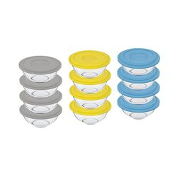Conjunto de Potes Plus 500ml com Tampa Sortida 12 Peças - Marinex é boa?