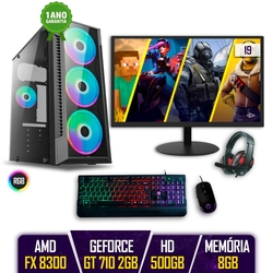 Pc Gamer Completo AMD FX 8300 8GB HD 500GB GT 710 2GB é boa?