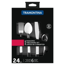 Faqueiro 24 Peças Aço Inox Tramontina Malibu 23798046 é boa?