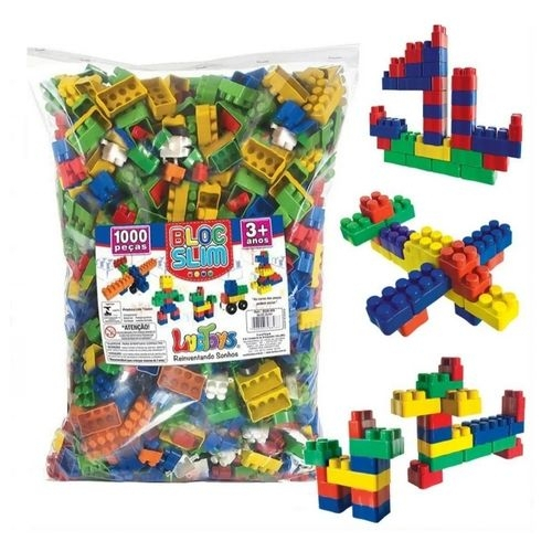 Kit Multiblocos - 1000 Peças - Pecinhas Para Montar - Lego em Promoção na  Americanas