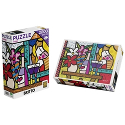 Puzzle 2000 peças Romero Britto Wine Menor preço em Puzzle 2000 peças Romero Britto Wine