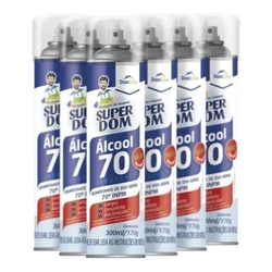 Álcool 70 Spray Antisséptico Aerossol 300Ml - Kit C/6 Unid é boa?