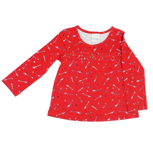 camiseta manga longa infantil malwee
