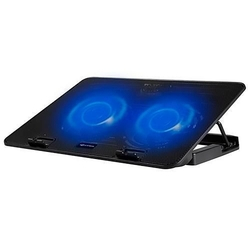 Base Para Notebook C3tech 15,6' Com 2 Cooler, Ajustável em 5 posições com 1porta usb - NBC-50BK Menor preço em Base Para Notebook C3tech 15,6' Com 2 Cooler, Ajustável em 5 posições com 1porta usb - NBC-50BK