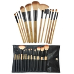Kit Com 12 Pincéis Macrilan Profissional Para Maquiagem + Necessaire kp1-2g