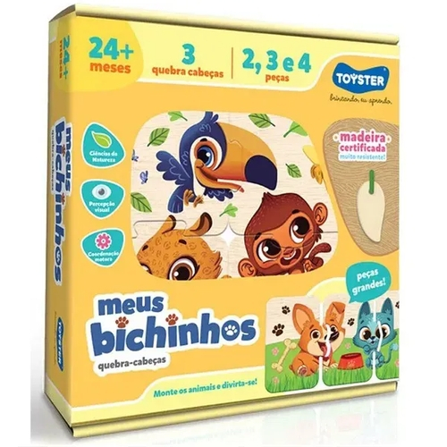 Kit 2 Jogos Infantil Cadê O Bicho? + Forma Bichos Nig no Shoptime