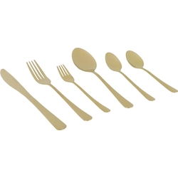 Menor preço em Faqueiro inox Celine Gold 72 peças - Classic Home