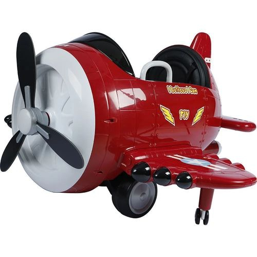 Mini Avião Elétrico Infantil 12V com Controle Remoto - Vermelho