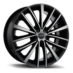Kit 4 Rodas Aro 17x7 4x100 Jetta Diamantada Preta Scorro S218 Menor preço em Kit 4 Rodas Aro 17x7 4x100 Jetta Diamantada Preta Scorro S218