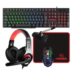 Kit Gamer 5 em 1 Teclado Mouse Mouse Pad Headset Bungee Menor preço em Kit Gamer 5 em 1 Teclado Mouse Mouse Pad Headset Bungee