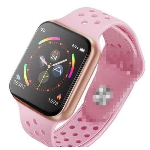 SmartWatch F8 - Pulseira Relógio Inteligente - Rosa e Azul